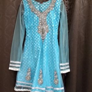 Heavy stone work, ready to wear Indian outfit